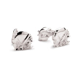 Rhino Cufflinks in Sterling Silver