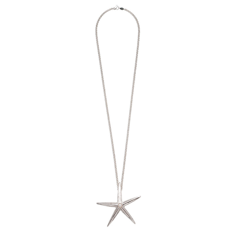 Tiffany Style 18ct White Gold Small Diamond Starfish Pendant - JewelWork