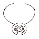 Extra Large Ndoro Pendant with Sterling Silver Wire Choker 