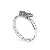 Animal Lover Croc Mini-Ring in Sterling Silver