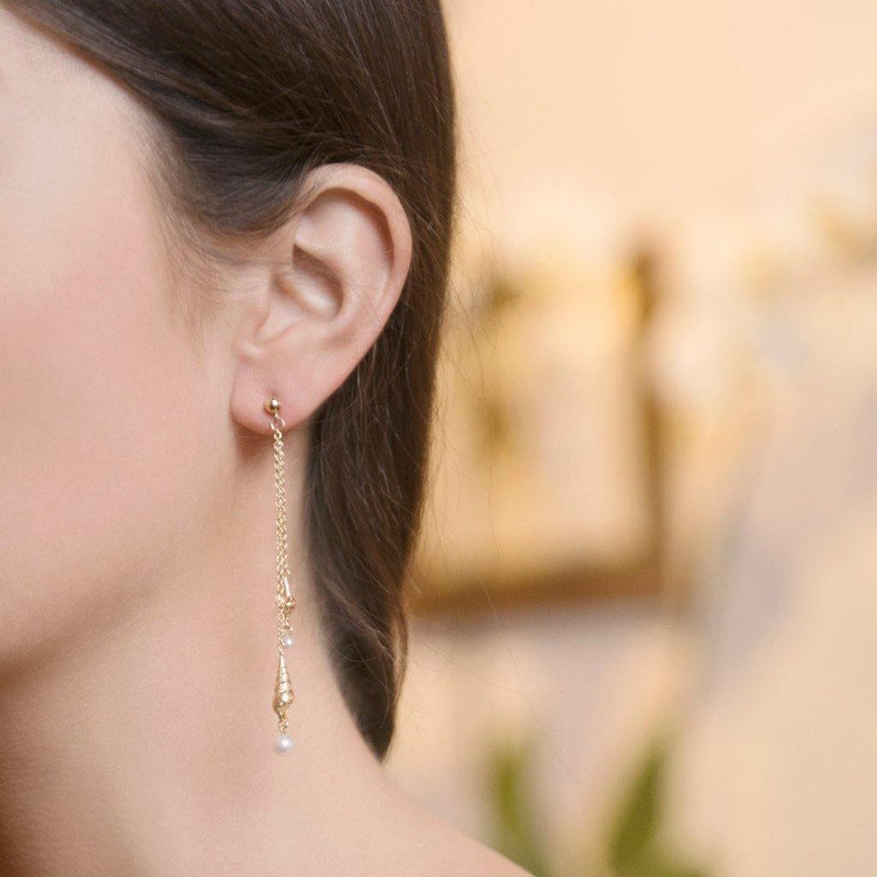 Belle Mare Earrings in 18ct Gold