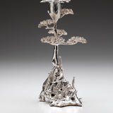 Root Tree & Meerkats Candle Holder in Sterling Silver