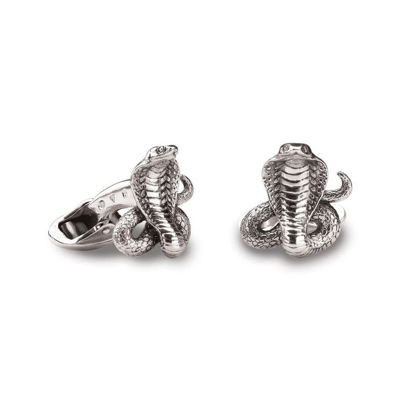 Cobra Cufflinks in Sterling Silver