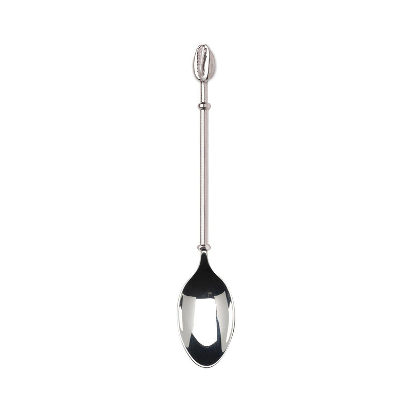 Cowrie Shell Coffee Spoon in Sterling Silver