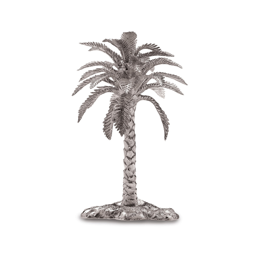 Date Palm Tree 2 Candle Holder in Sterling Silver