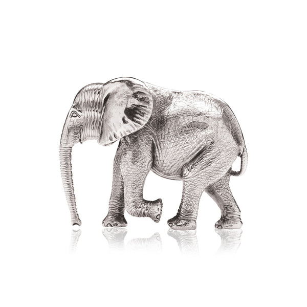 Elephant Ndonda Sculpture in Stering Silver