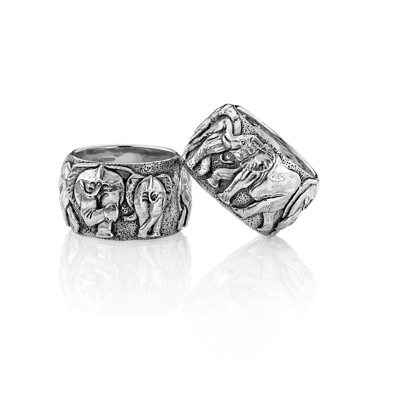 Elephant Secret Ring in Sterling Silver