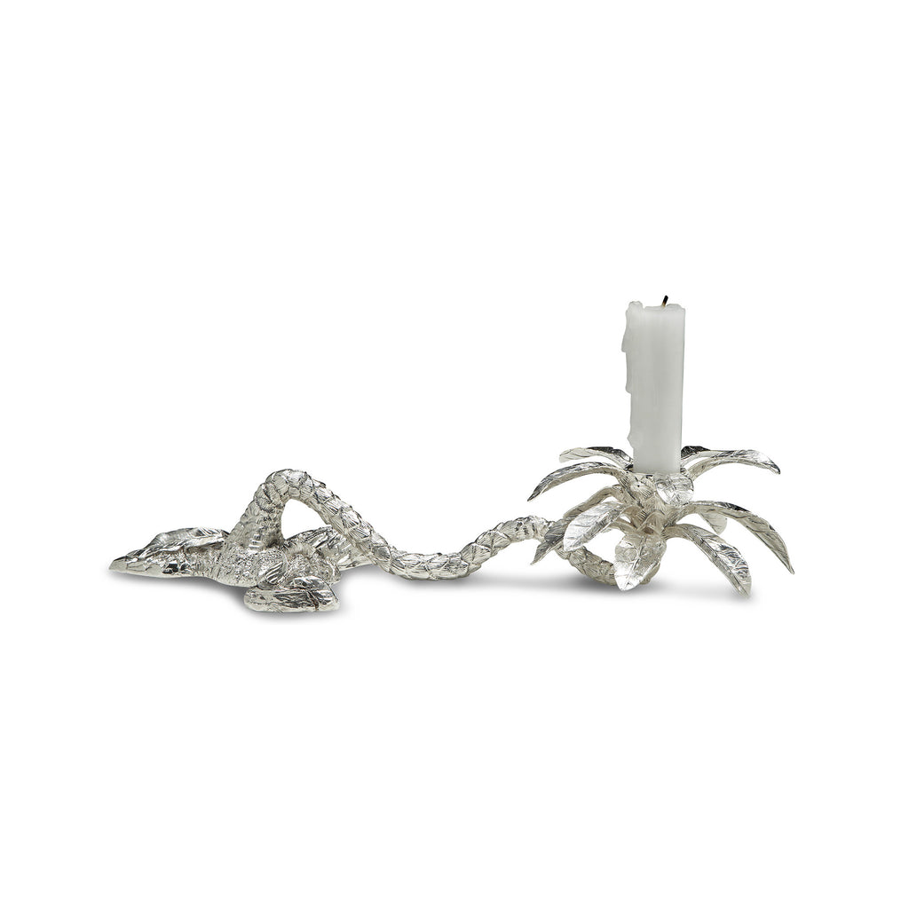 Equatorial Palm Tree Candle Holder Lying Down