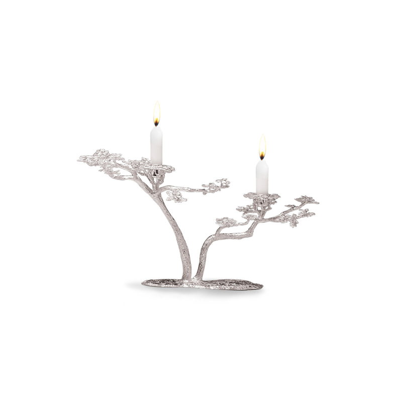 Fari Tree (Acacia) Candle Holder I in Sterling Silver