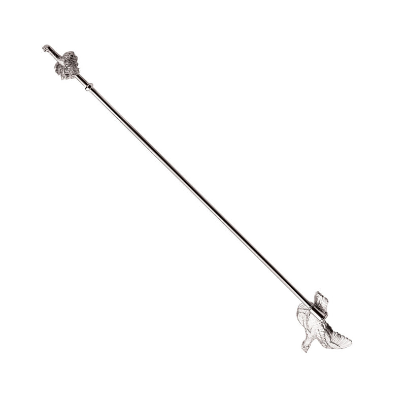 Flying Grouse Swizzle Stick in Silver
