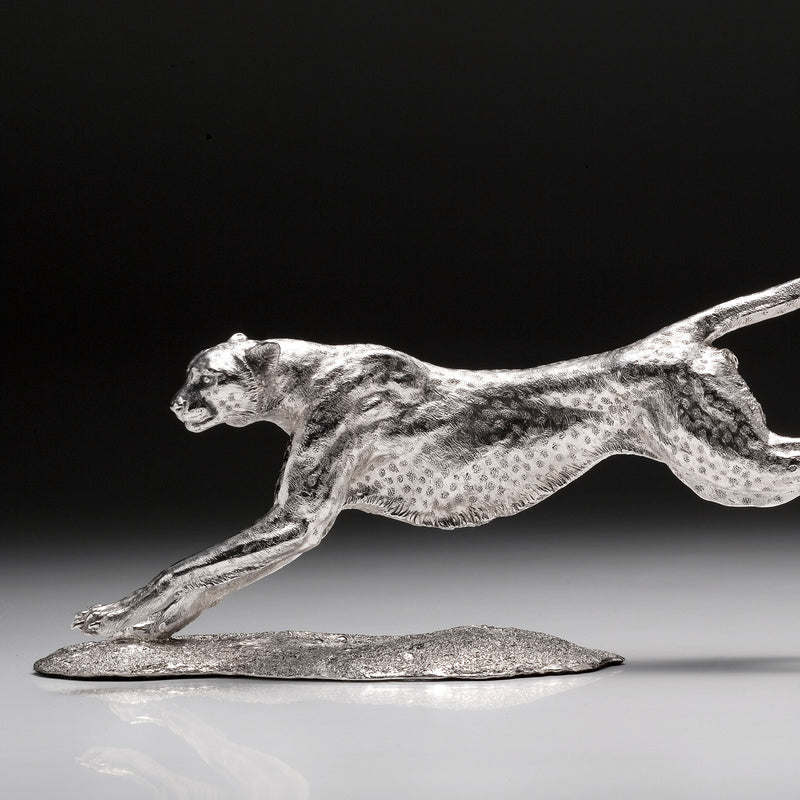 The Hunting Cheetah & Gazelle in Silver – Patrick Mavros