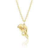 TUSK Pendant with Diamond in 18ct Gold - Large
