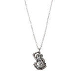 Monkey Pendant & Chain in Sterling Silver