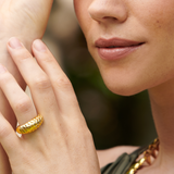 Pangolin Stacking Ring in 18ct Gold