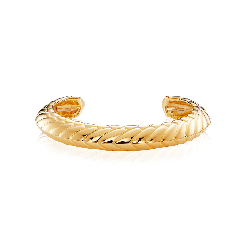Pangolin Armour Bangle in 18ct Gold