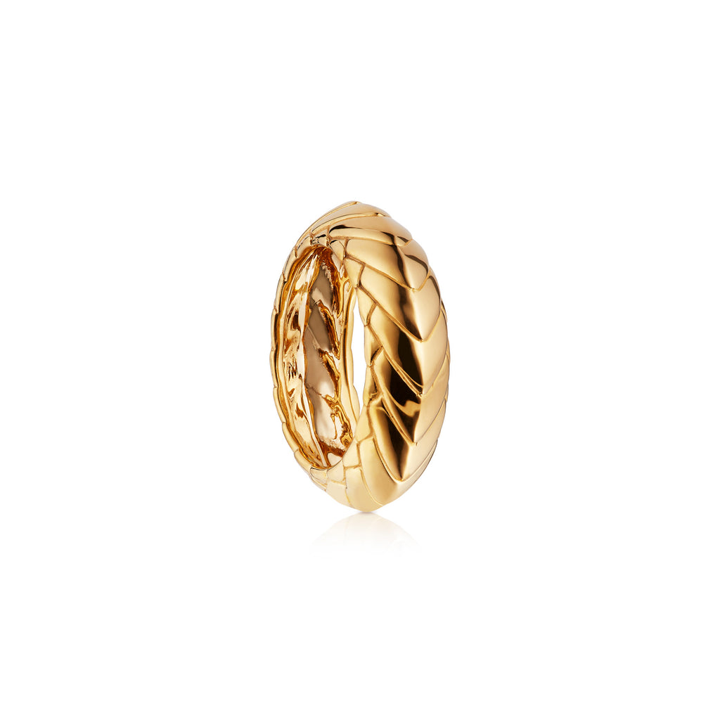 Pangolin Armour Ring 18ct