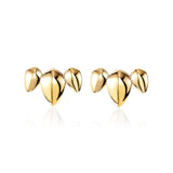 Pangolin Crescent Earrings in 18ct Gold