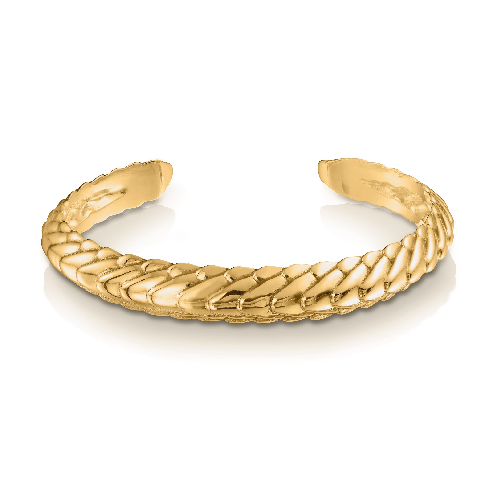 Pangolin Stacking Cuff | Gold Bangle | Handcrafted – Patrick Mavros