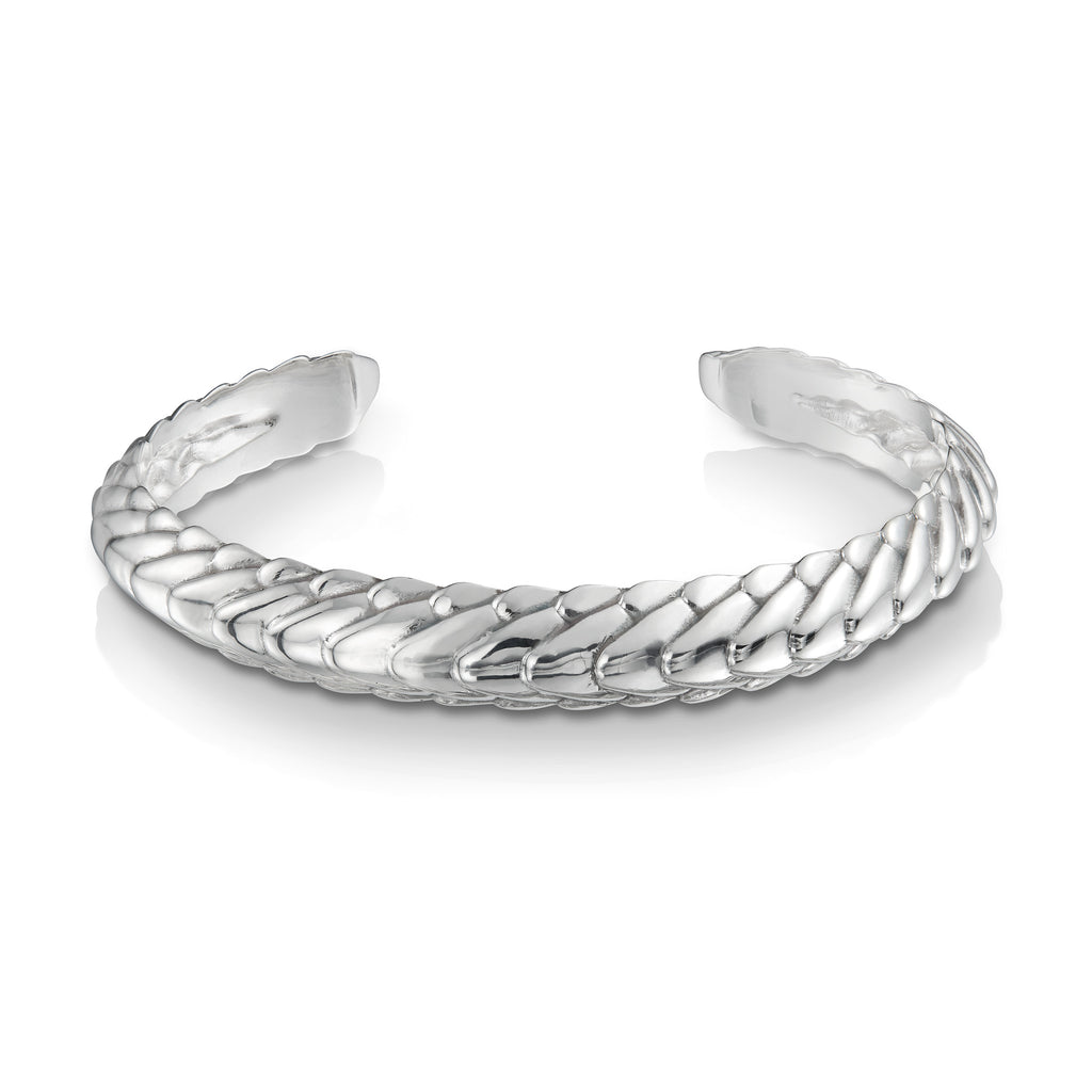 Pangolin Stacking Cuff in Silver