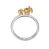 Ma & Ba Ele Ring in Sterling Silver & 18ct Gold