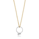 Ma & Ba Ele Ring in Sterling Silver and Link Chain in 18ct Gold