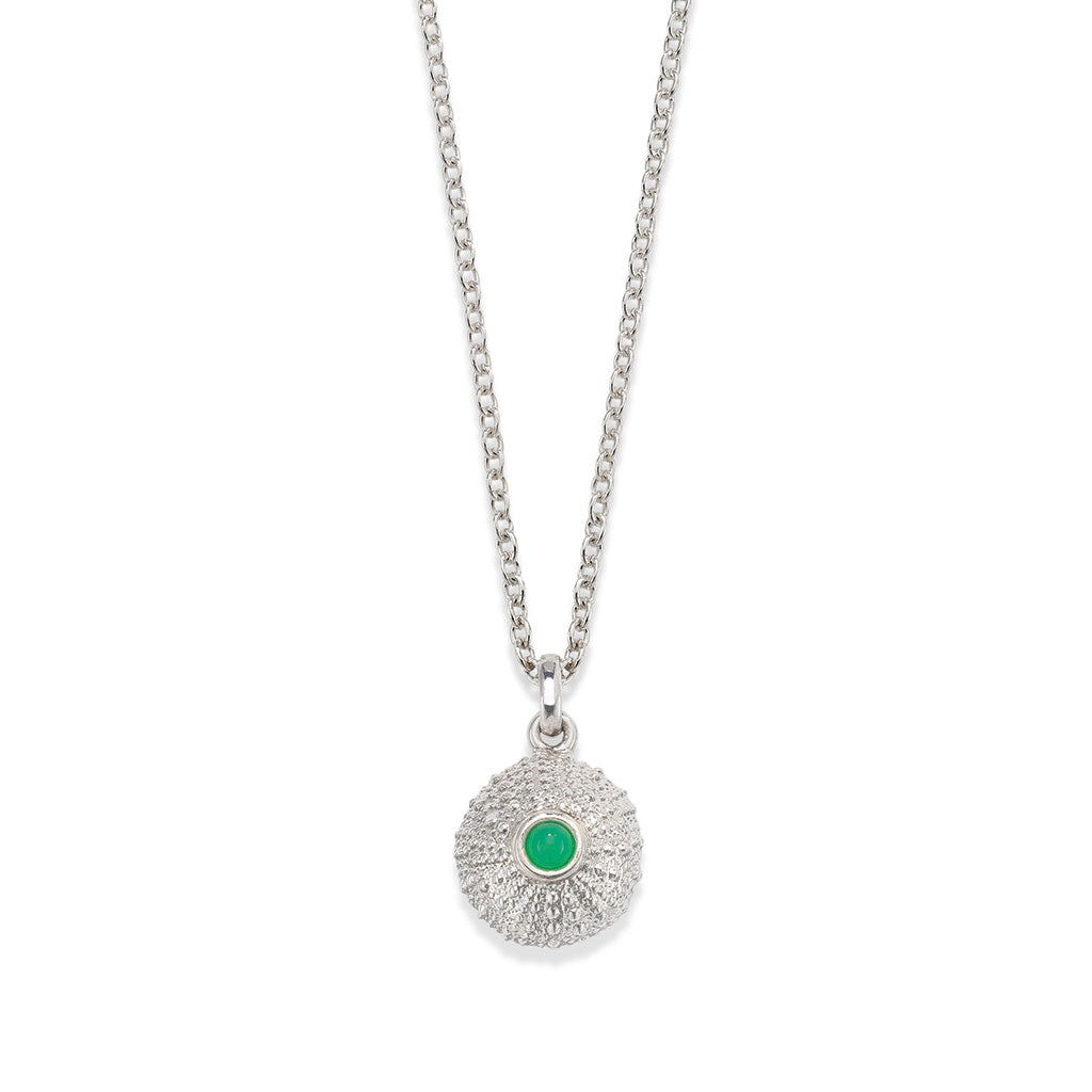 Sea Urchin Pendant Chrysoprase