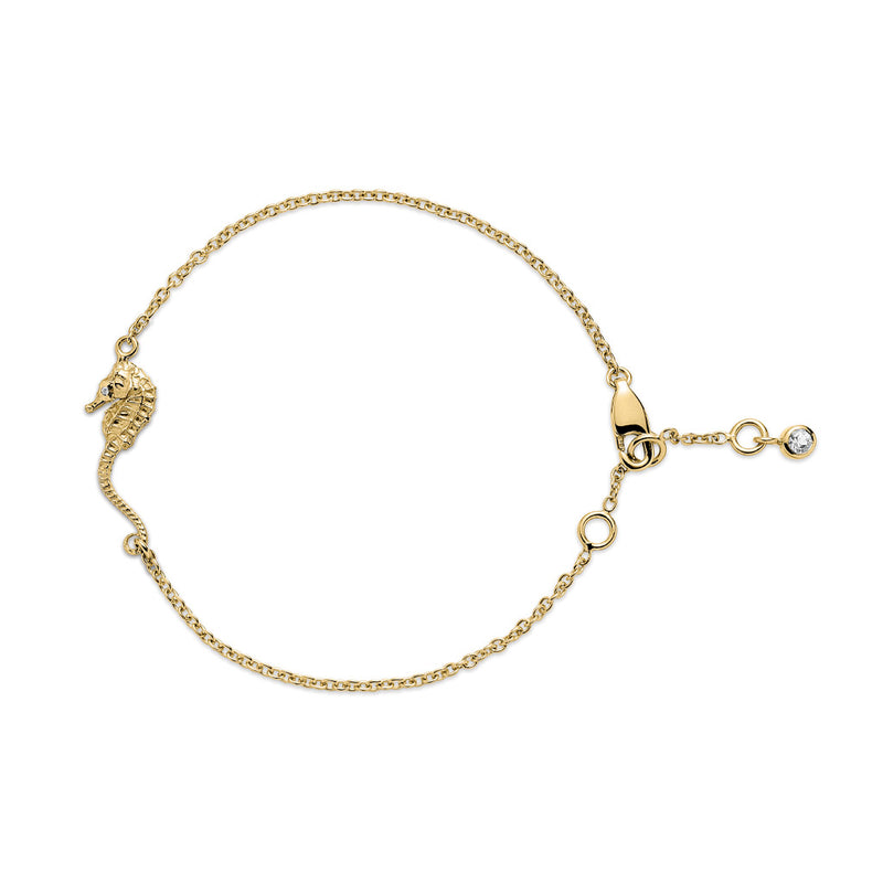 Seahorse Treasure Bracelet in 18ct Gold 