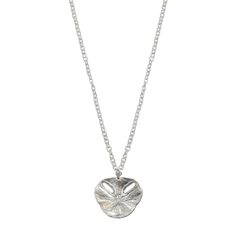 Pansy Shell Pendant & Chain in Sterling Silver