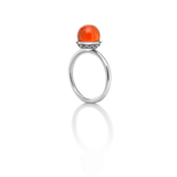 Nada Ring - Carnelian in Silver by Patrick Mavros