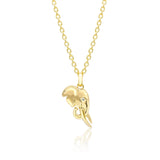 TUSK Pendant with Diamond in 18ct Gold - Small