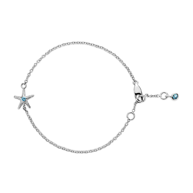 Starfish Treasure Bracelet in Sterling Silver