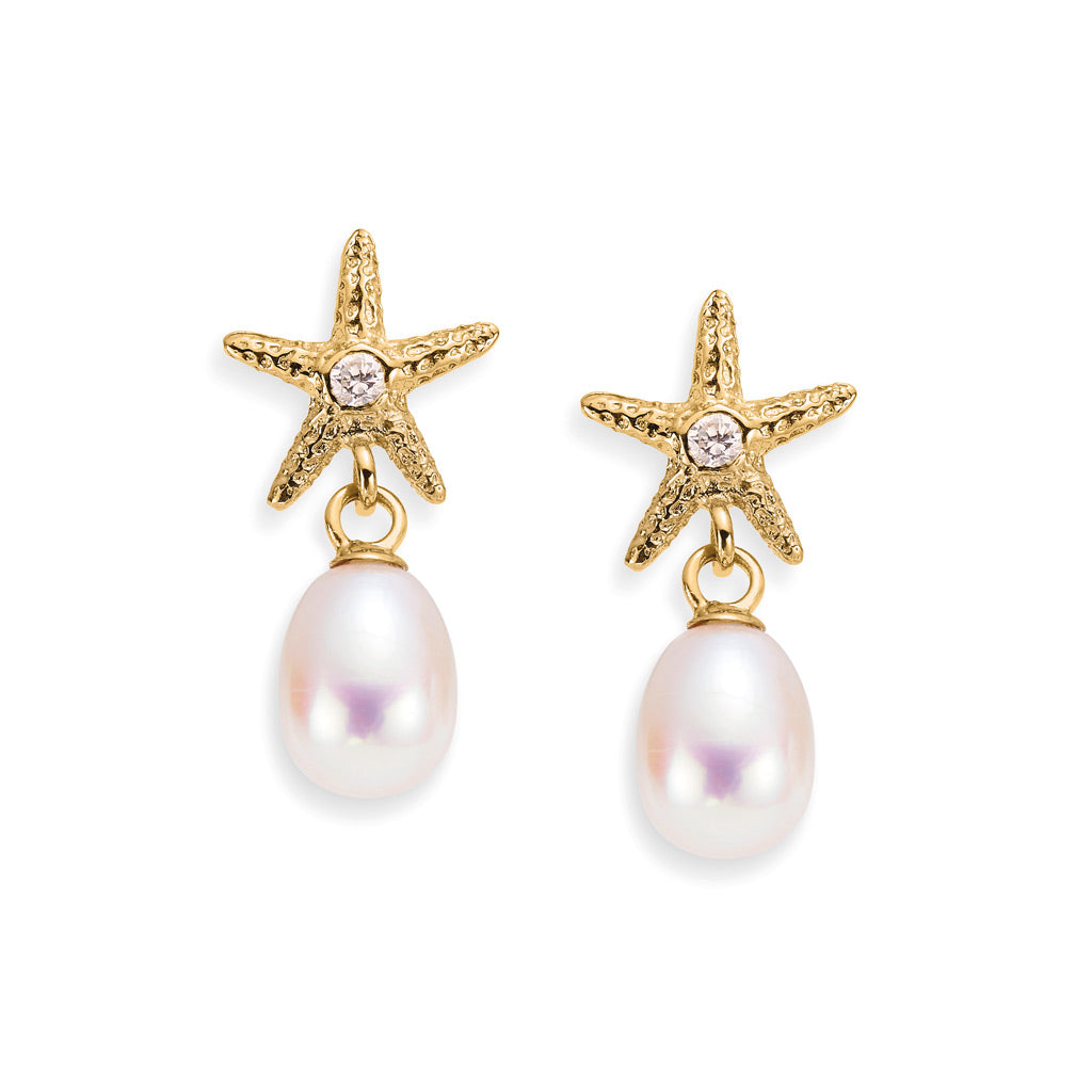 Starfish Treasure Earrings 18ct