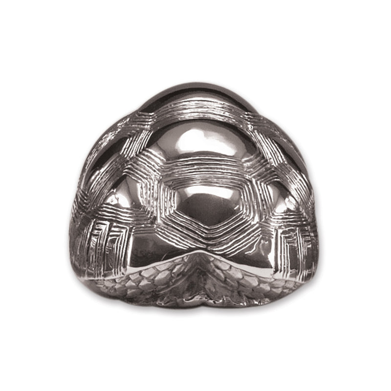 Tortoise Female No. 2 Sculpture in Sterling Silver