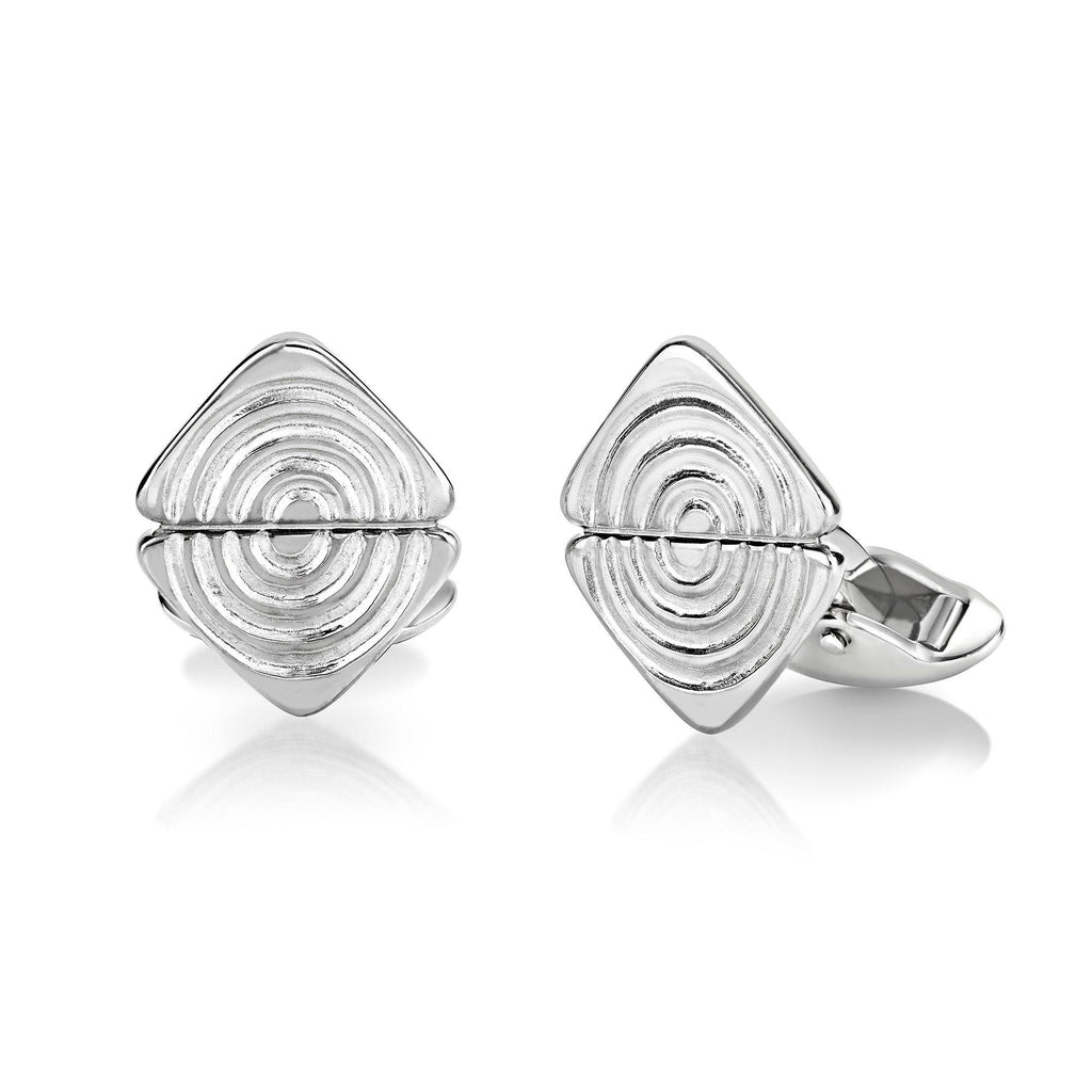 Vakadzi Cufflinks in Silver - Double by Patrick Mavros