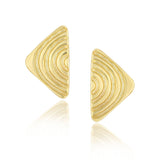 Vakadzi Stud Earrings in 18ct Gold - Large by Patrick Mavros