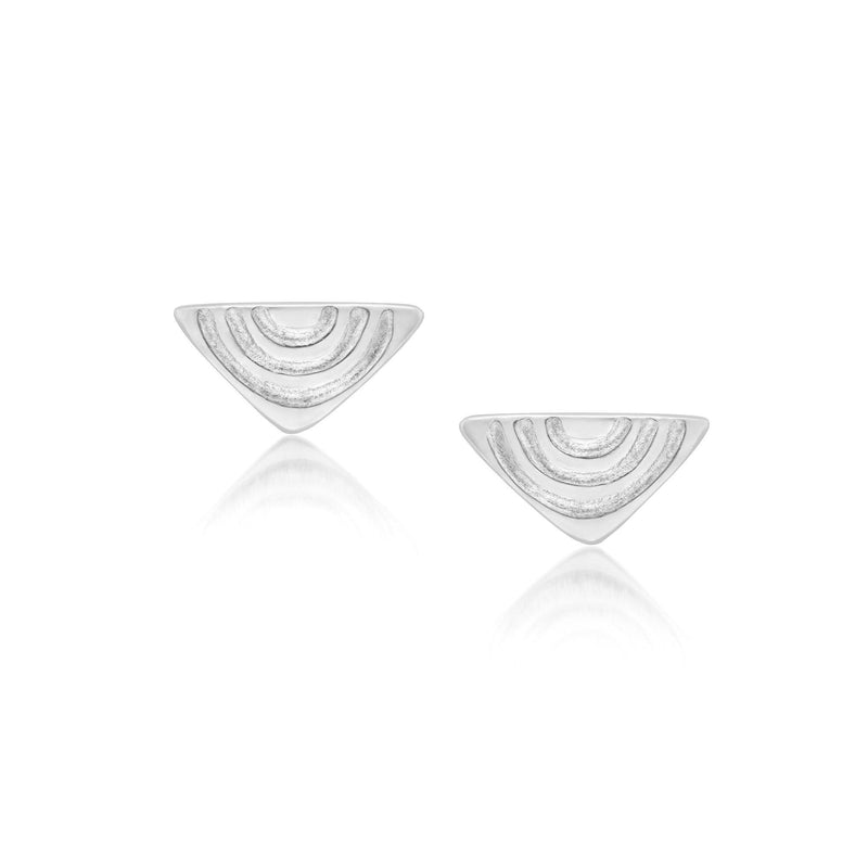 Vakadzi Stud Earrings in Silver by Patrick Mavros