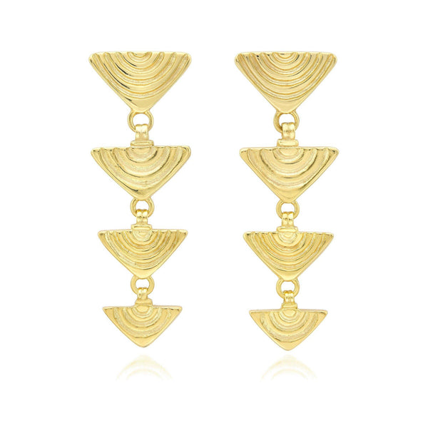 Vakadzi Graduated Earrings in 18ct Gold by Patrick Mavros