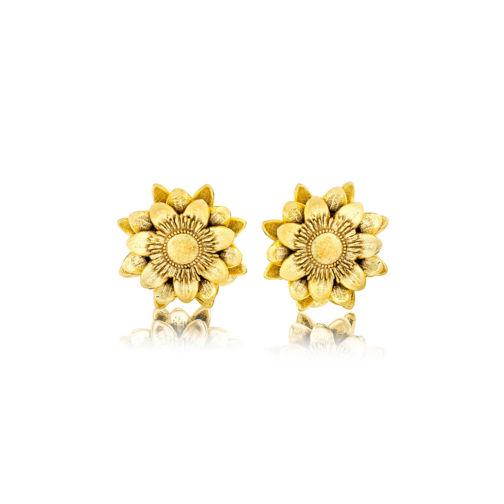 Xigera Stud Earrings in 18ct Gold - Large