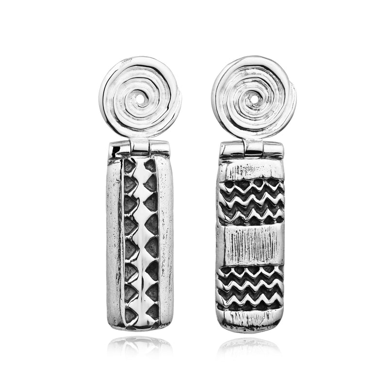 Hakata Ndoro Dangle Earrings in Sterling Silver