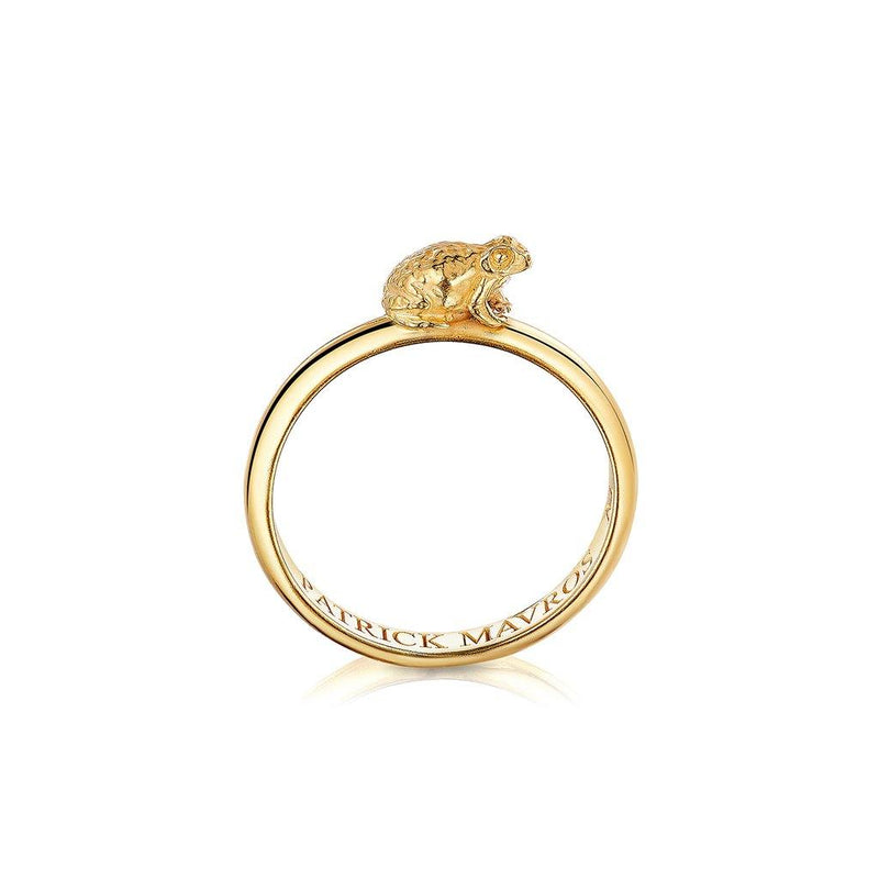 Animal Lover Frog Mini-Ring in 18ct Gold