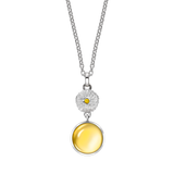 Ocean Tides Citrine Necklace in Silver by Patrick Mavros