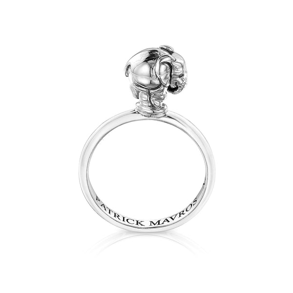ZoZo Elephant Stacking Ring Bull in Sterling Silver